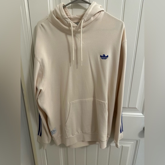 Adidas Featherweight Cream Hoodie - Picture 2 of 4